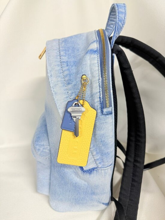coach Taylor Small Backpack In Loved Denim cef27 main image 6